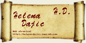 Helena Dajić vizit kartica